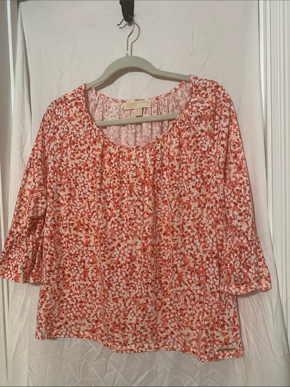 Michael Kors peasant top with bell sleeves